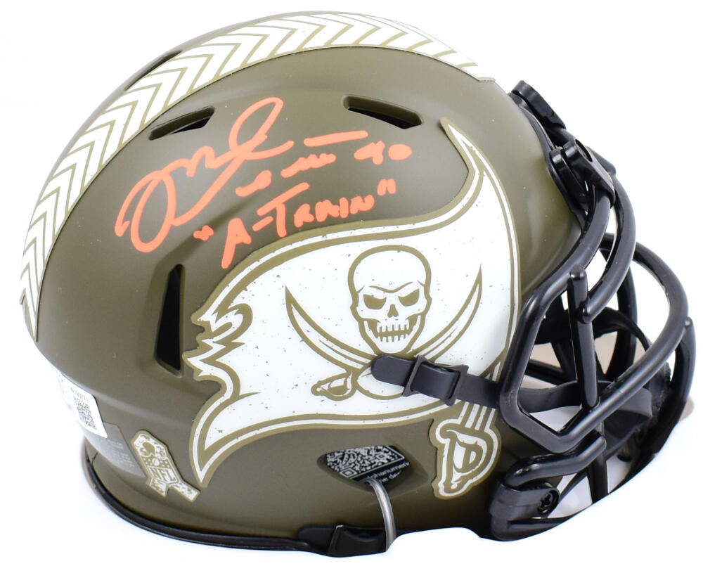 Mike Alstott Autographed Tampa Bay Buccaneers Mini Helmet –