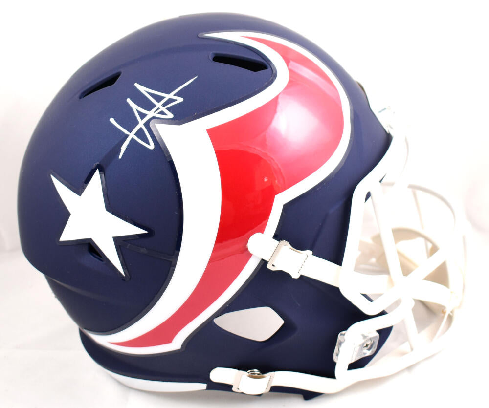 Mac Jones Autographed New England Patriots Flash Red Full Size Replica  Speed Helmet Beckett BAS QR Stock #202962