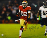 Mario Manningham Autographed 49ers 16x20 Horizontal Running Photo- JSA Auth Image 1