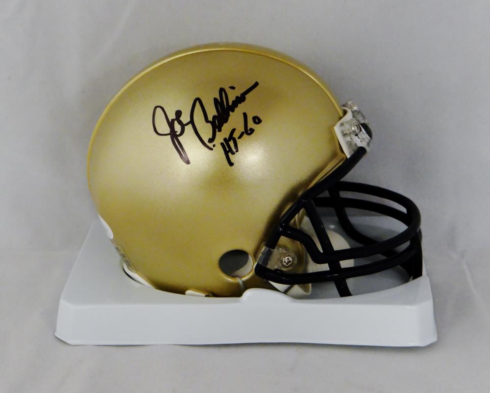 Joe Bellino Autographed Navy Midshipmen Mini Helmet W/ HT- JSA Witnessed Auth