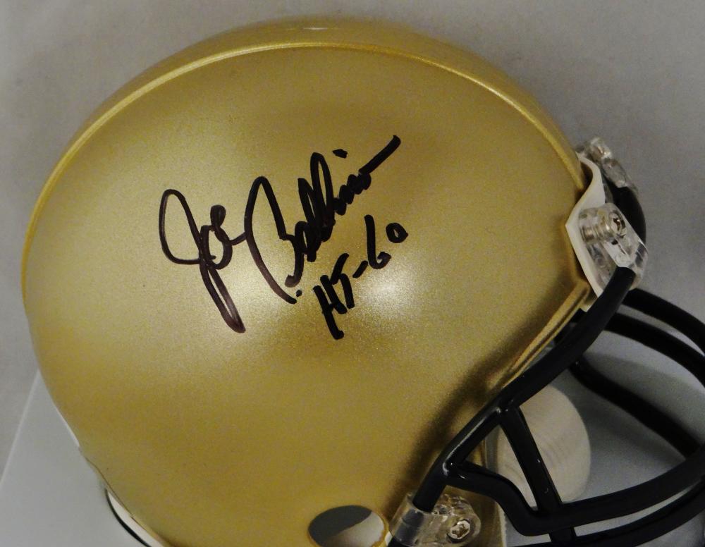 Joe Bellino Autographed Navy Midshipmen Mini Helmet W/ HT- JSA Witnessed Auth