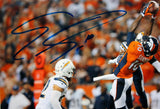 Emmanuel Sanders Autographed Broncos 8x10 Leap for Ball  Photo- JSA Witness Auth Image 2