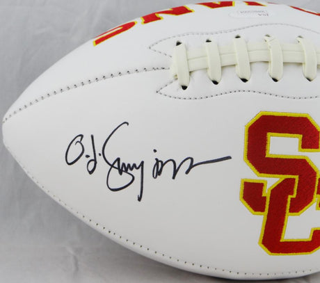 O. J. Simpson Autographed Trojans Logo Football w/Heisman-JSA W *Black Image 2