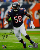 Roquan Smith Autographed Chicago Bears 8x10 Running Left PF Photo- Beckett