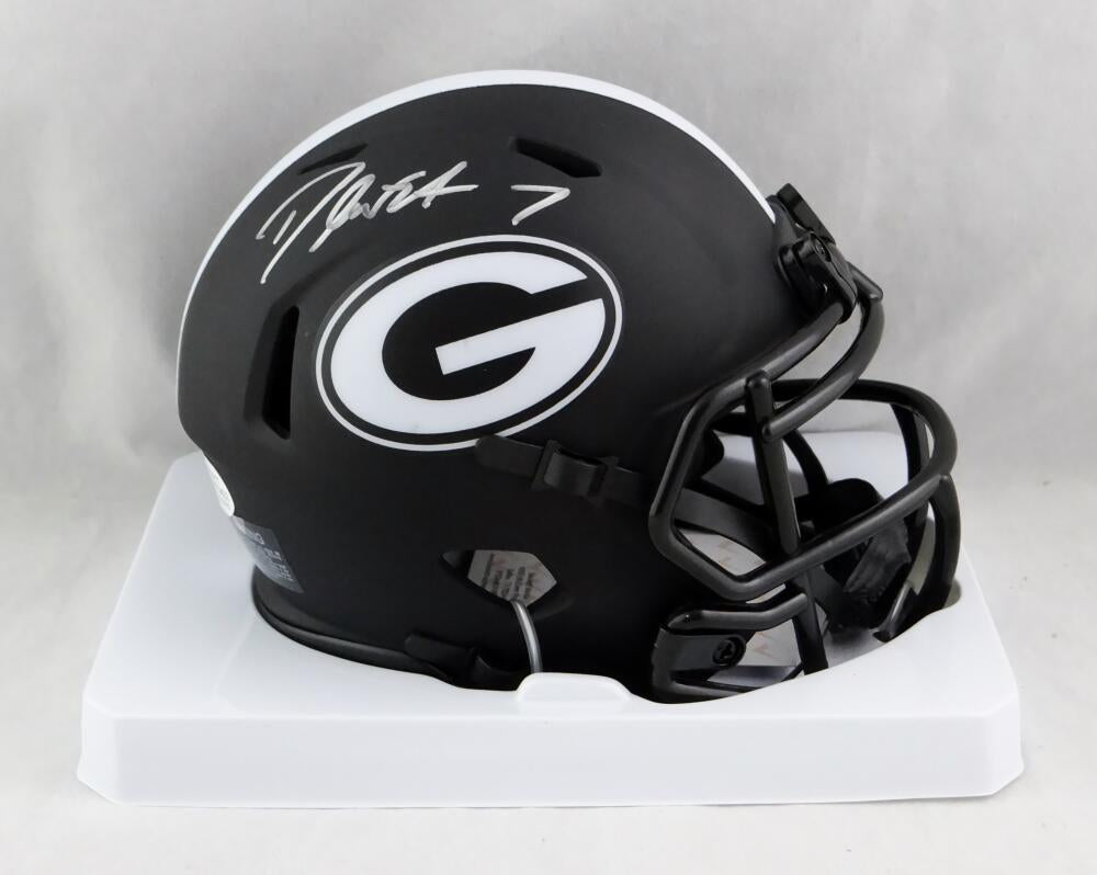 D'Andre Swift Autographed Georgia Bulldogs Eclipse Mini Helmet - Beckett W Auth *Silver