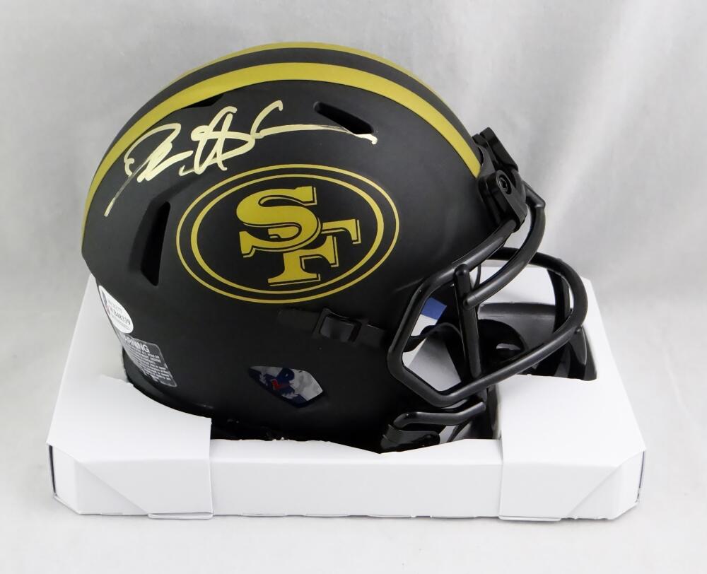 Deion Sanders Autographed San Francisco 49ers Eclipse Speed Mini Helmet- Beckett W Auth *Gold