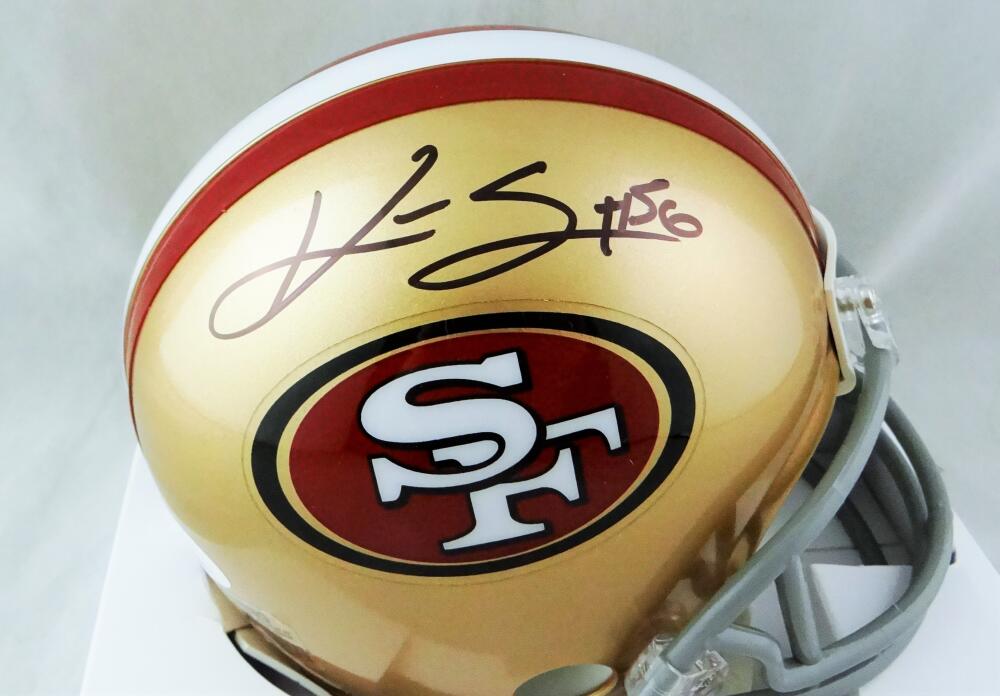 Kwon Alexander Autographed San Francisco 49ers Mini Helmet - JSA W Auth *Black