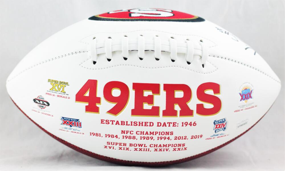 Kwon Alexander Autographed San Francisco 49ers Logo Football - JSA W Auth *Black