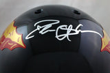 Deion Sanders Autographed Florida State Seminoles Full Size Black Helmet - Beckett Auth *Silver