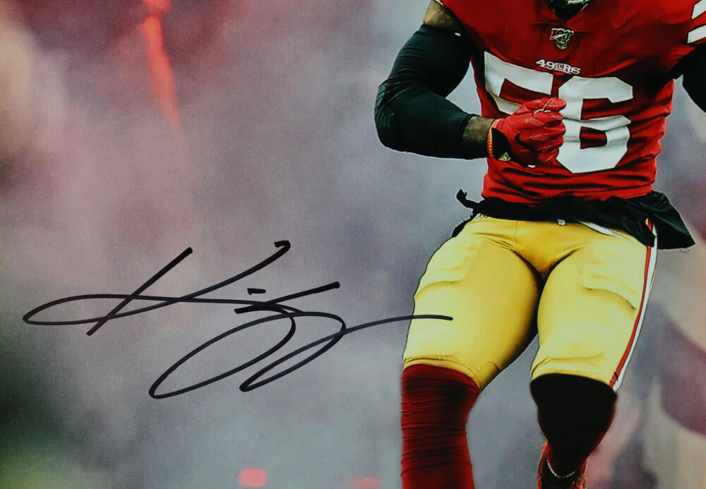 Kwon Alexander Autographed San Francisco 49ers 16x20 FP Running Out Photo - JSA W Auth *Black