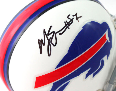 AJ Epenesa Autographed Buffalo Bills Mini Helmet - Beckett W Auth *