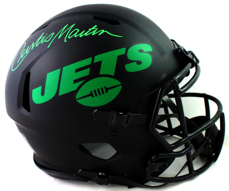 Curtis Martin Autographed New York Jets F/S Eclipse Speed Authentic Helmet - PSA Auth *Green Image 1