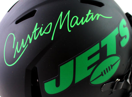 Curtis Martin Autographed New York Jets F/S Eclipse Speed Authentic Helmet - PSA Auth *Green Image 2