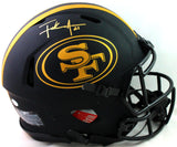 Frank Gore Autographed San Francisco 49ers F/S Eclipse Speed Authentic Helmet- Beckett W *Gold