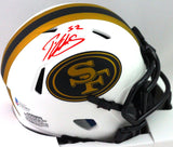 Patrick Willis Autographed SF 49ers Lunar Speed Mini Helmet- Beckett W *Red