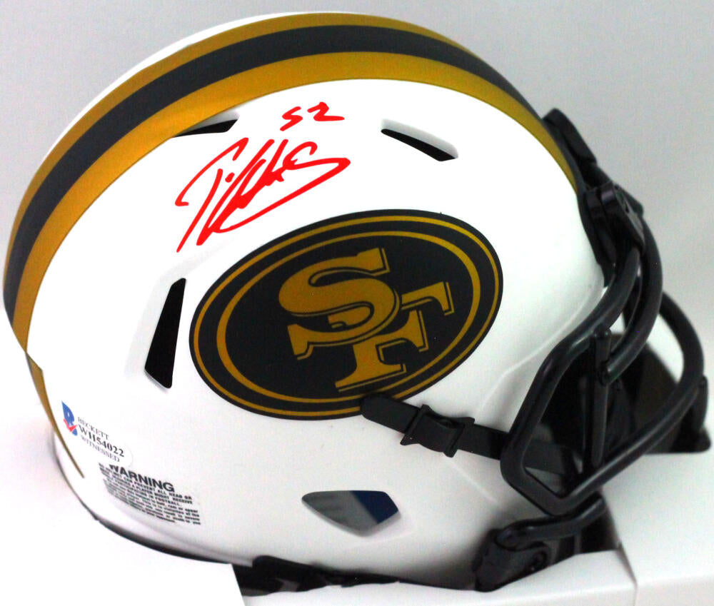 Patrick Willis Autographed SF 49ers Lunar Speed Mini Helmet- Beckett W *Red