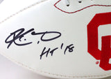 Kyler Murray Signed Oklahoma Sooners Logo Football w/ HT- Beckett W *Black