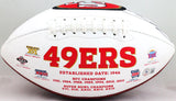 Vernon Davis Autographed SF 49ers Logo Football- Beckett W *Black