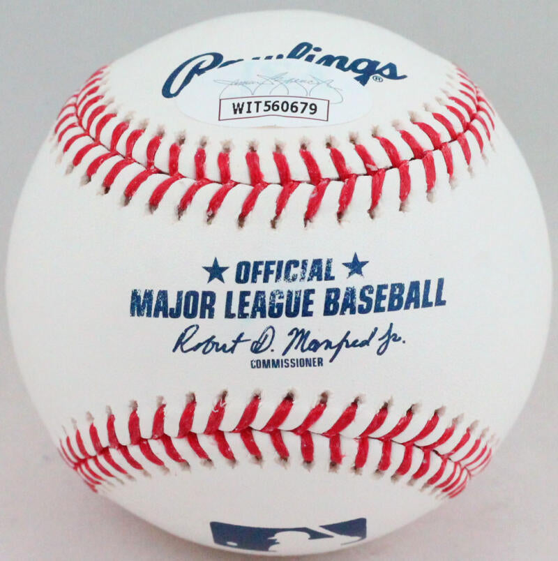 Don Mattingly Autographed Rawlings OML Baseball w/85 AL MVP - JSA W *Blue