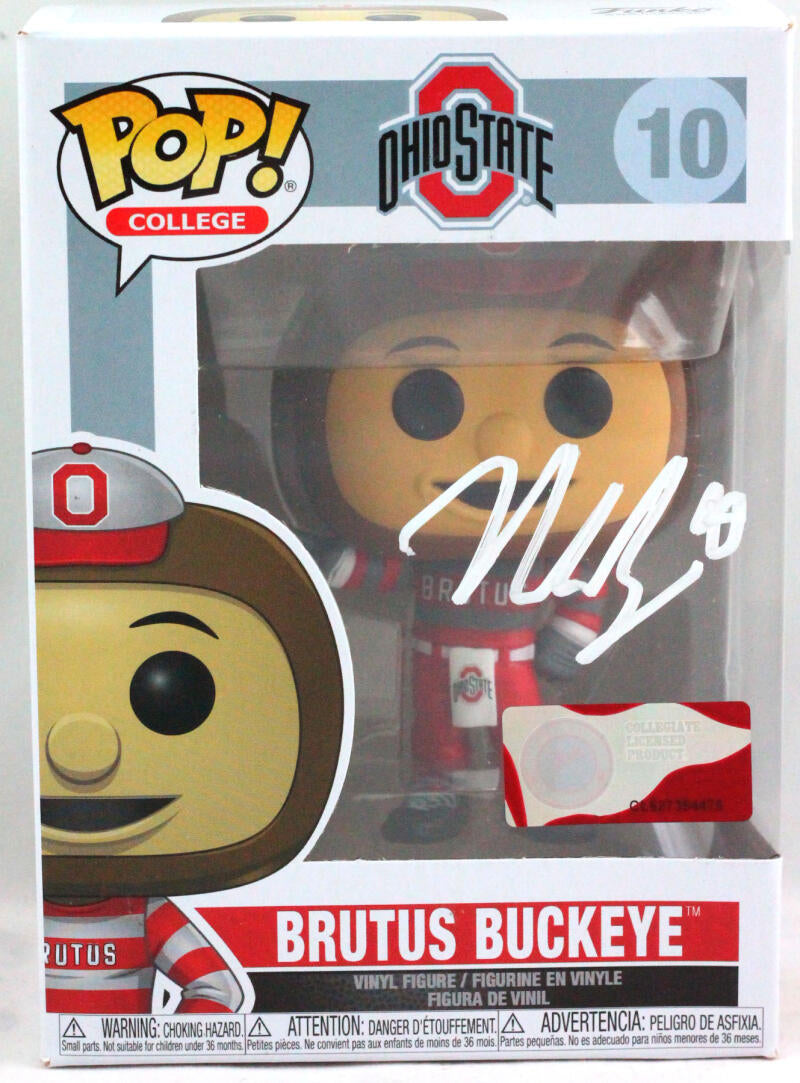 Nick Bosa Autographed Ohio State Buckeyes Funko Pop Figurine- Beckett *White