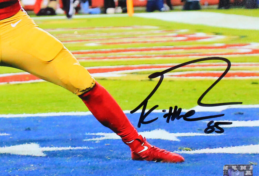 George Kittle Autographed San Francisco 49ers 16x20 Celebrating Photo- Beckett W Hologram