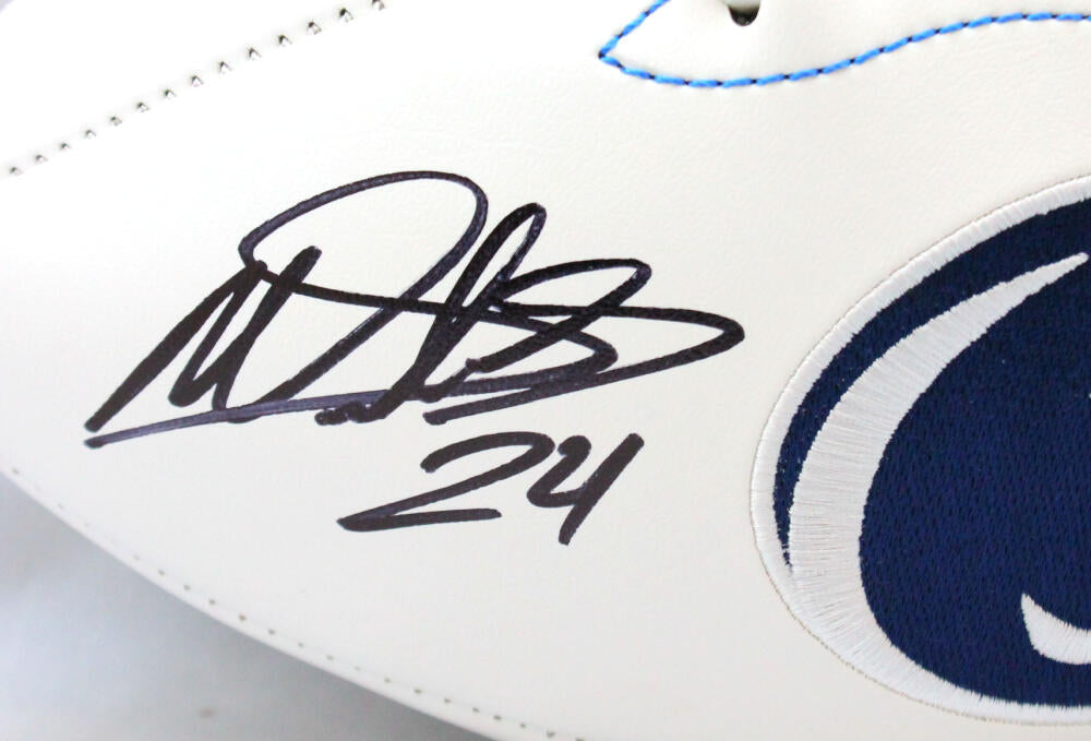 Miles Sanders Autographed Penn State Nittany Lions Logo Football w/ Insc- JSA W