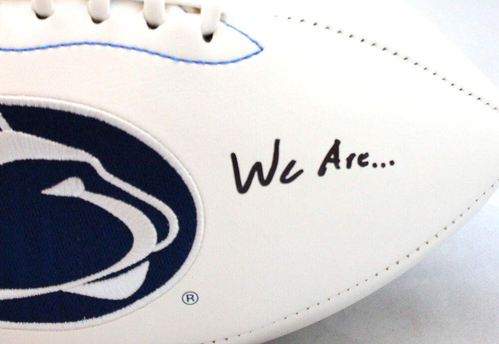 Miles Sanders Autographed Penn State Nittany Lions Logo Football w/ Insc- JSA W