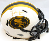 Frank Gore Autographed San Francisco 49ers Lunar Speed Mini Helmet - JSA W Auth *Gold