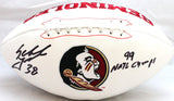 Sebastian Janikowski Signed Florida State Seminoles Logo Football W/Insc.-Beckett W Hologram