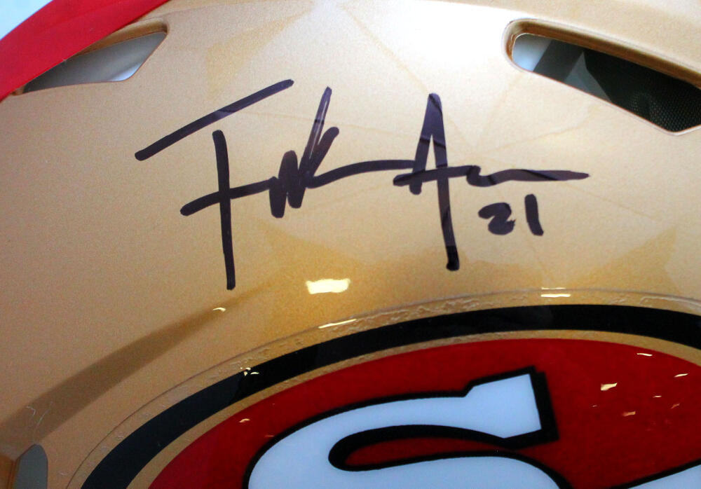 Frank Gore Autographed F/S San Francisco 49ers Speed Authentic Helmet-JSA W *Black