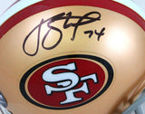 Joe Staley Autographed San Francisco 49ers Mini Helmet-Beckett W Hologram *Black