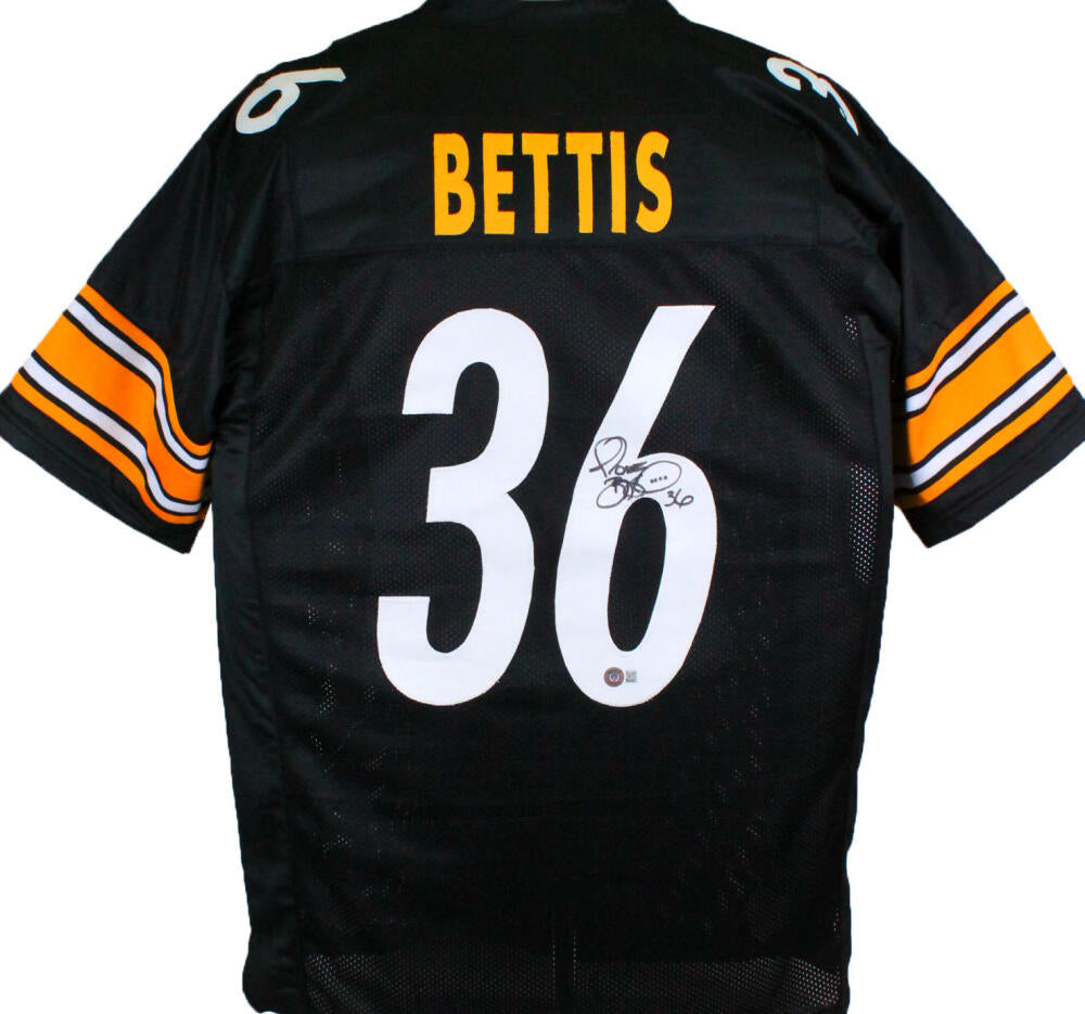 Jerome Bettis Autographed Black Pro Style Jersey - Beckett W Hologram *Black Image 1