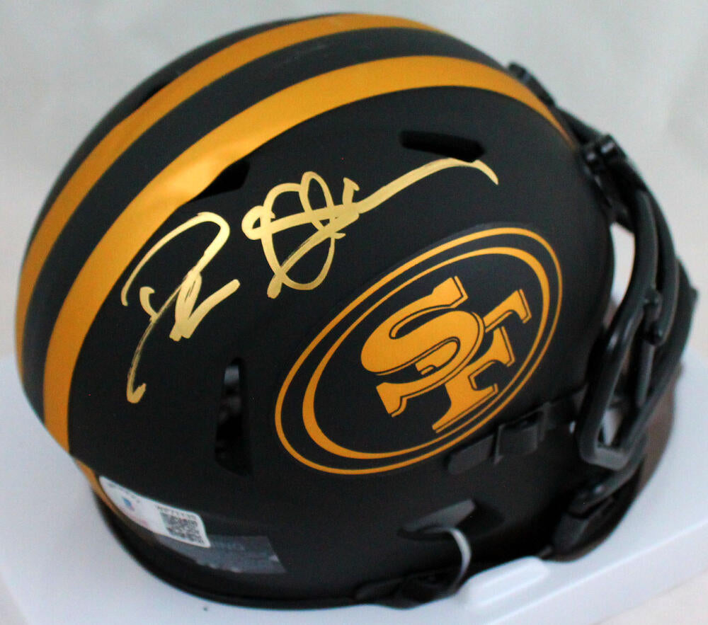 Deion Sanders Autographed San Francisco 49ers Eclipse Speed Mini Helmet- Beckett W Hologram *Gold