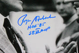 Roger Staubach Autographed Cowboys 16x20 B&W Photo w/2 Insc.- Beckett W Hologram *Blue