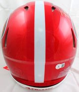 Frank Gore Signed F/S San Francisco 49ers Flash Speed Authentic Helmet-Beckett W Hologram *Gold