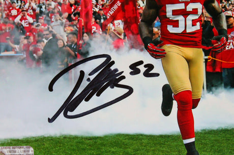 Patrick Willis Signed San Francisco 49ers Tunnel 8x10 Photo-Beckett W Hologram *Black