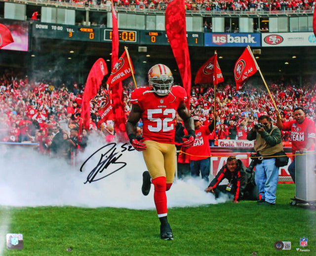 Patrick Willis Autographed San Francisco 49ers Tunnel 16x20 Photo-Beckett W Hologram *Black Image 1