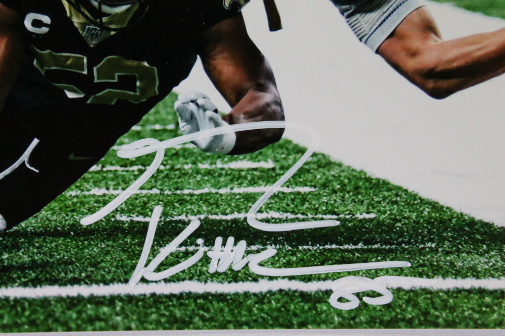 George Kittle Autographed San Francisco 49ers 8x10 Diving Catch Vs Saints Photo- Beckett W Hologram *White