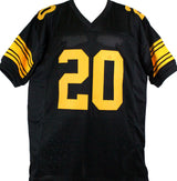 Rocky Bleier Autographed Black/Yellow # Pro Style Jersey w/ 4x SB Champs-Prova *Black