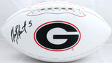 Garrison Hearst Autographed Georgia Bulldogs Logo Football-Prova *Black