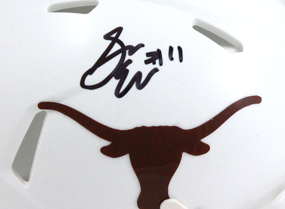 Sam Ehlinger Autographed Texas Longhorns Speed Mini Helmet-JSA W *Black Image 2