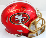 OJ Simpson Autographed San Francisco 49ers Flash Speed Mini Helmet- JSA W *Gold Image 1