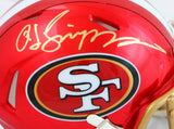 OJ Simpson Autographed San Francisco 49ers Flash Speed Mini Helmet- JSA W *Gold Image 2