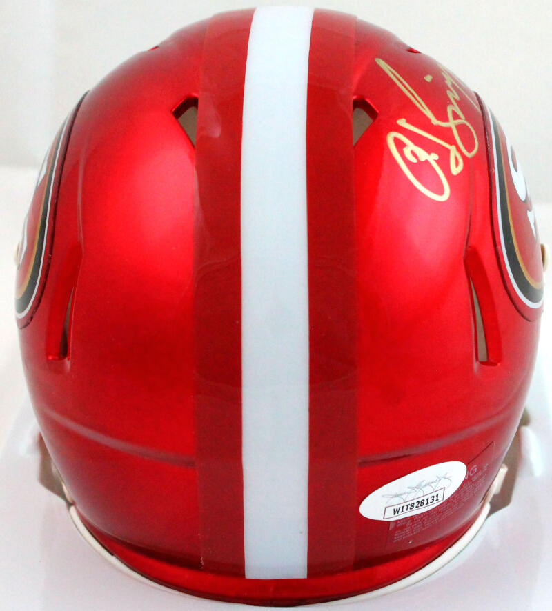 OJ Simpson Autographed San Francisco 49ers Flash Speed Mini Helmet- JSA W *Gold Image 3