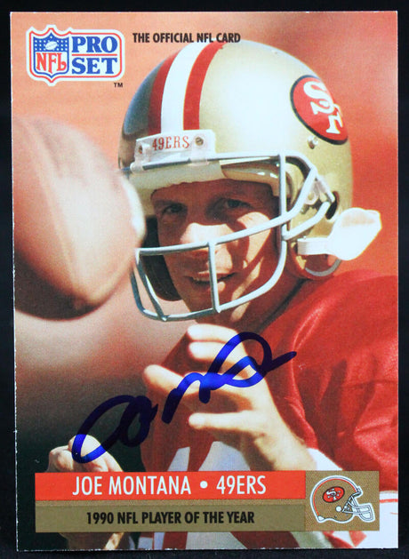 1991 Pro Set #3 Joe Montana Auto SF 49ers Autograph Beckett Authenticated  Image 1