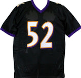 Ray Lewis Autographed Black Pro Style STAT Jersey-Beckett W Hologram *Black Image 3