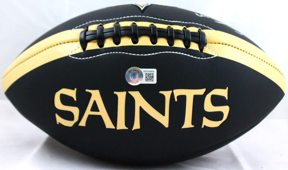 Darren Sproles Autographed New Orleans Saints Black Logo Football-Beckett W Hologram *White Image 3