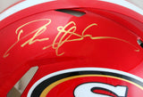 Deion Sanders Autographed San Francisco 49ers F/S Flash Speed Authentic Helmet-Beckett W Hologram *Gold Image 2