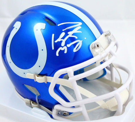 Peyton Manning Autographed Indianapolis Colts Flash Speed Mini Helmet-Fanatics Auth *White Image 1