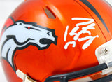 Peyton Manning Autographed Denver Broncos Flash Speed Mini Helmet-Fanatics Auth *White Image 2